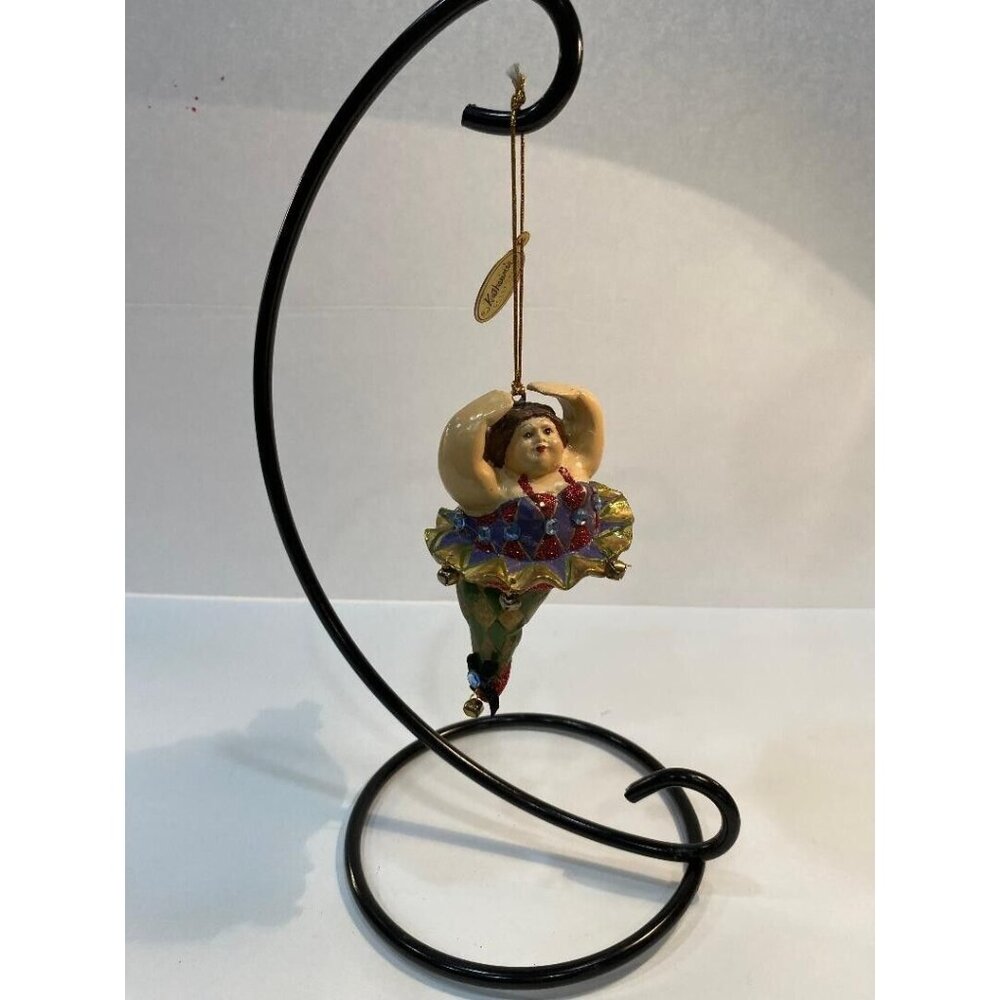 KATHERINE`S COLLECTION CHUBBY PLUMP BALLERINA BALLET DANCER CHRISTMAS ORNAMENT